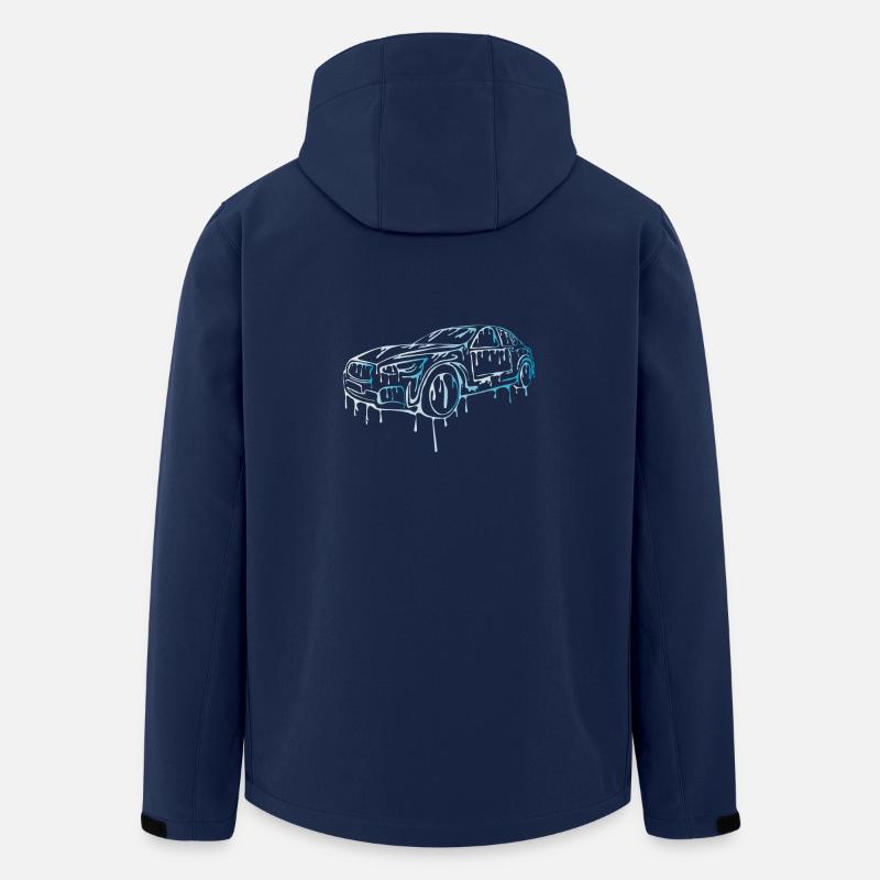 Cooles Auto - Recycelte Männer Softshell-Jacke von Stanley/Stella - Navy