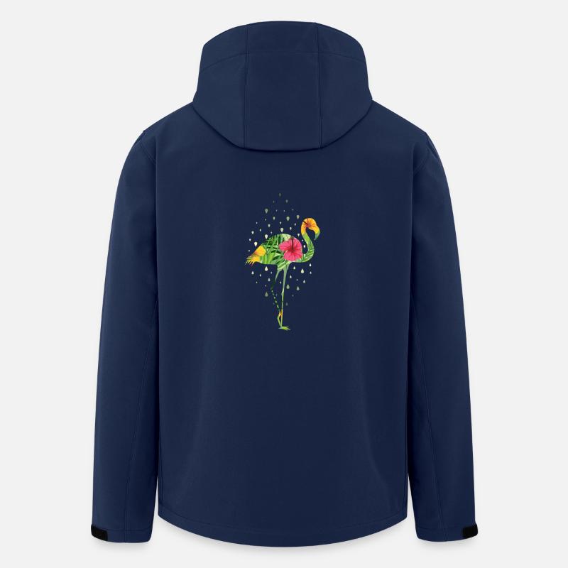 flamingo - Men’s Recycled Softshell Jacket by Stanley/Stella - navy