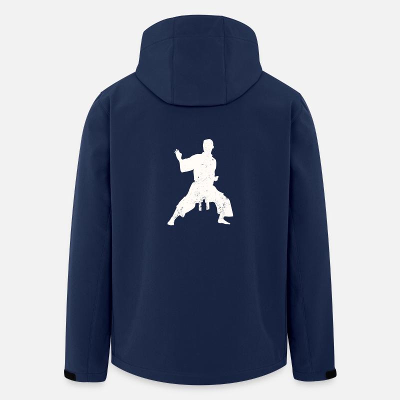 Karaté - Veste softshell homme en polyester recyclé Stanley/Stella - marine