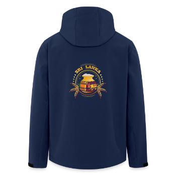 Sri Lanka Insel - Recycelte Männer Softshell-Jacke von Stanley/Stella - Navy - Hinten - AI Model Male 185 light (185cm)