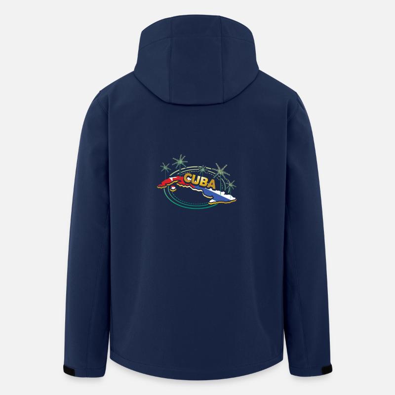 Kuba - Recycelte Männer Softshell-Jacke von Stanley/Stella - Navy
