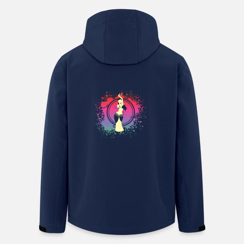 Conception de danse du ventre - Veste softshell homme en polyester recyclé Stanley/Stella - marine