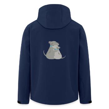 Chien câlin - Veste softshell homme en polyester recyclé Stanley/Stella - marine - Dos - AI Model Male 185 light (185cm)