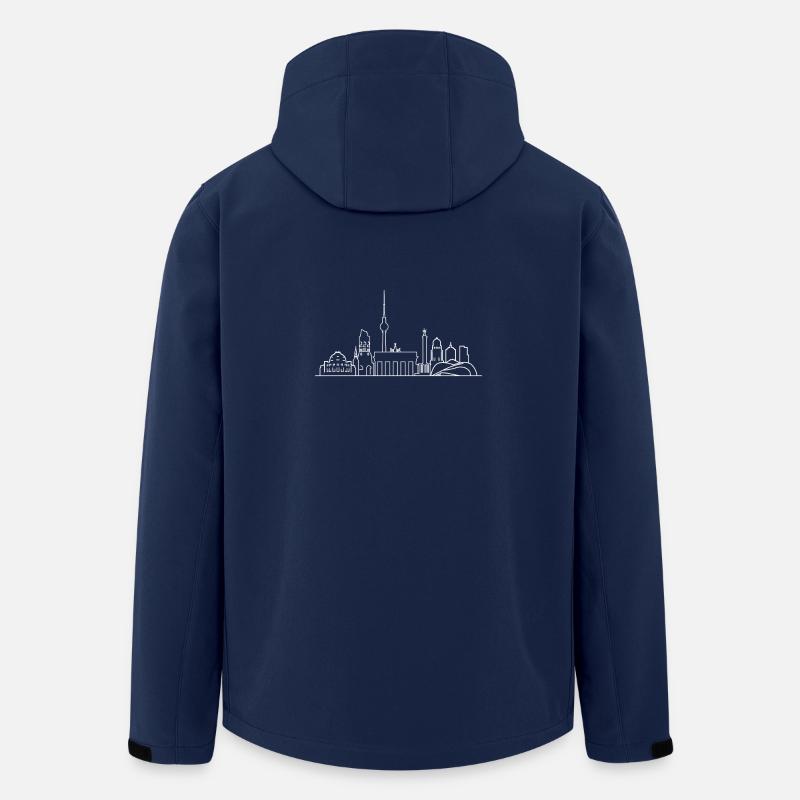 Berlin design - Men’s Recycled Softshell Jacket by Stanley/Stella - navy