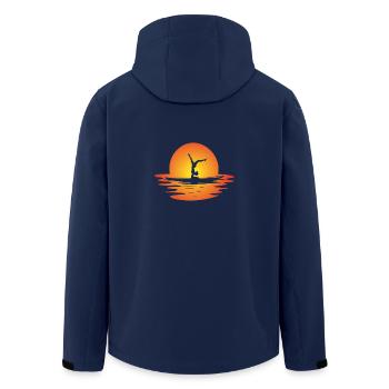 Yoga Sup - Veste softshell homme en polyester recyclé Stanley/Stella - marine - Dos - AI Model Male 185 light (185cm)