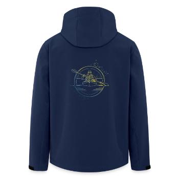 canoë - Veste softshell homme en polyester recyclé Stanley/Stella - marine - Dos - AI Model Male 185 light (185cm)