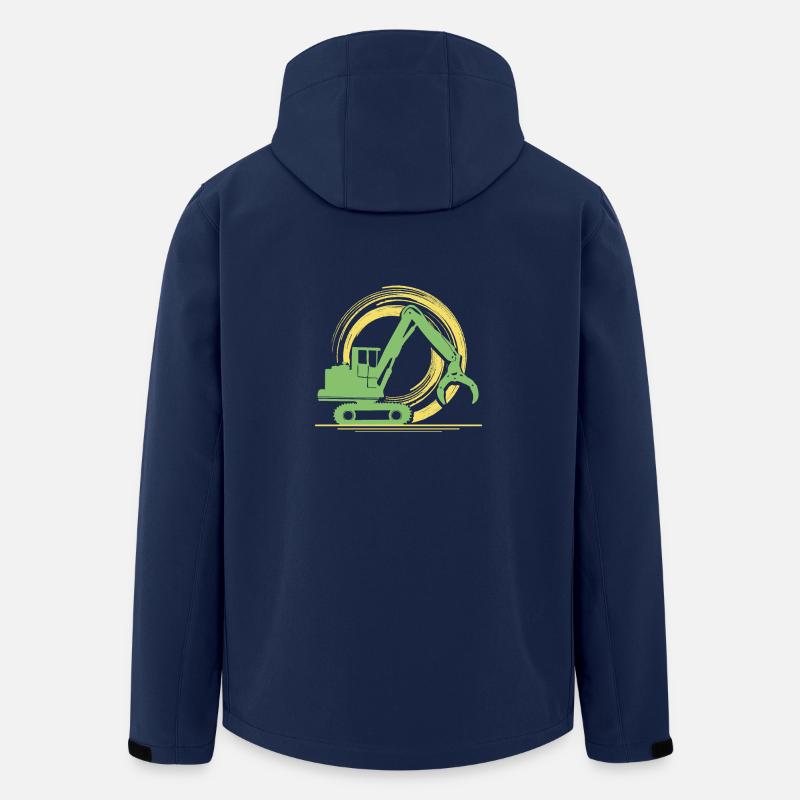 Moissonneuse - Veste softshell homme en polyester recyclé Stanley/Stella - marine