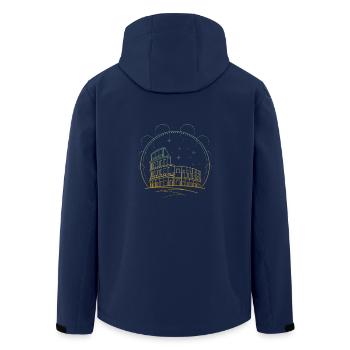 Rome - Veste softshell homme en polyester recyclé Stanley/Stella - marine - Dos - AI Model Male 185 light (185cm)