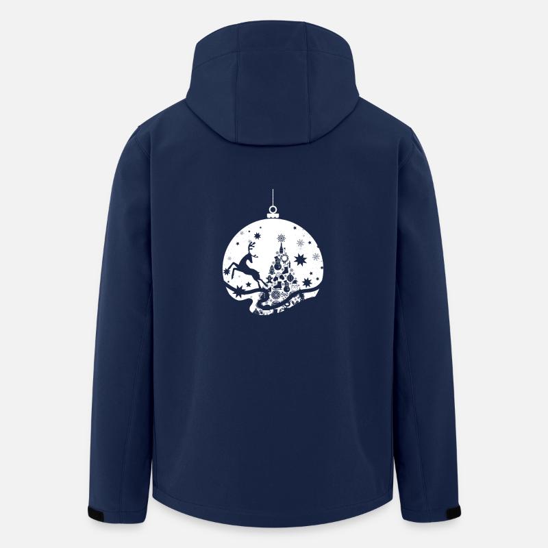 Christmas reindeer - Men’s Recycled Softshell Jacket by Stanley/Stella - navy
