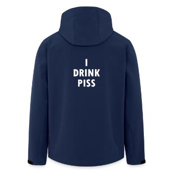ich trinke pisse - Recycelte Männer Softshell-Jacke von Stanley/Stella - Navy - Hinten - AI Model Male 185 light (185cm)