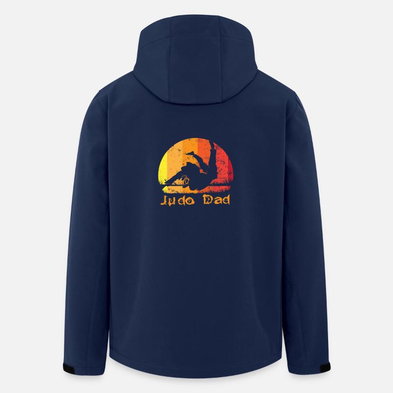 Judo Papa - Recycelte Männer Softshell-Jacke von Stanley/Stella - Navy