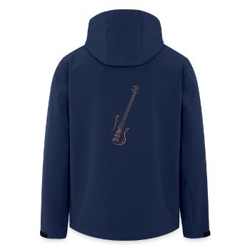 Guitare basse - Veste softshell homme en polyester recyclé Stanley/Stella - marine - Dos - AI Model Male 185 light (185cm)