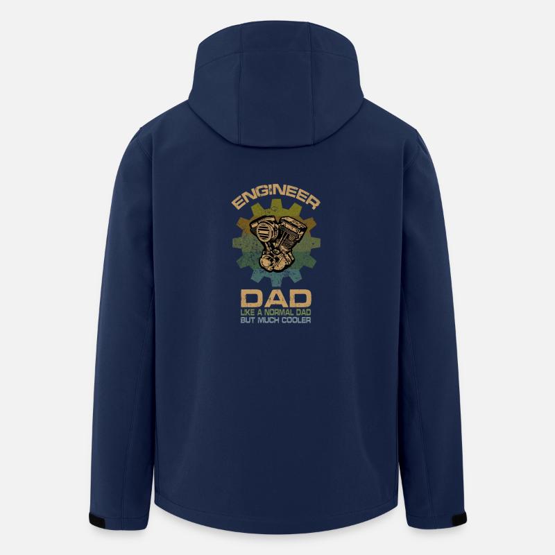 Engineer Dad - Recycelte Männer Softshell-Jacke von Stanley/Stella - Navy