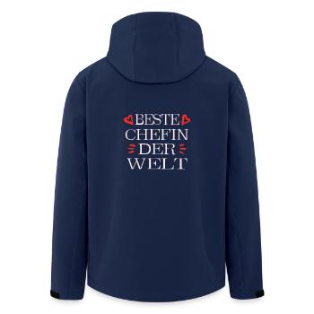 Best chef - Men’s Recycled Softshell Jacket by Stanley/Stella - navy - Back - AI Model Male 185 light (185cm)