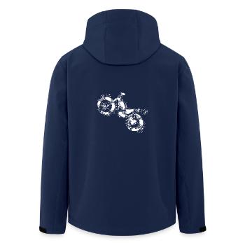 Trial cool - Recycelte Männer Softshell-Jacke von Stanley/Stella - Navy - Hinten - AI Model Male 185 light (185cm)