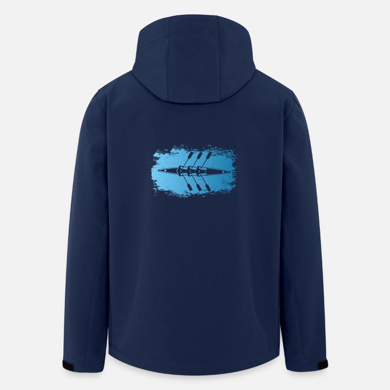 Rudern - Recycelte Männer Softshell-Jacke von Stanley/Stella - Navy