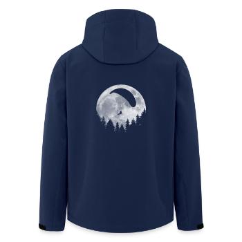 Parapente Lune - Veste softshell homme en polyester recyclé Stanley/Stella - marine - Dos - AI Model Male 185 light (185cm)
