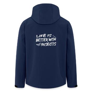 Insectes - Veste softshell homme en polyester recyclé Stanley/Stella - marine - Dos - AI Model Male 185 light (185cm)