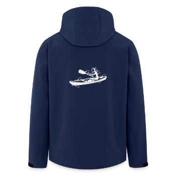 Kajak cool - Recycelte Männer Softshell-Jacke von Stanley/Stella - Navy - Hinten - AI Model Male 185 light (185cm)