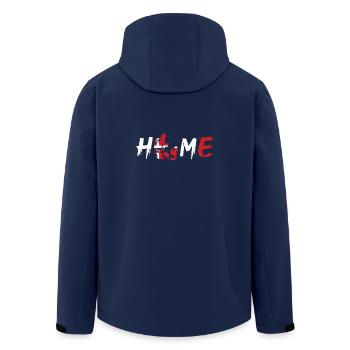 Denmark Home - Men’s Recycled Softshell Jacket by Stanley/Stella - navy - Back - AI Model Male 185 light (185cm)