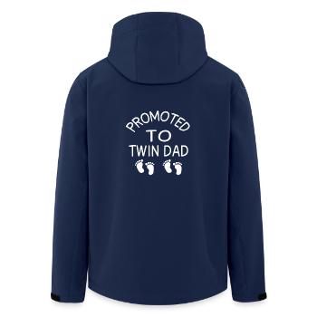 Twin Dad - Men’s Recycled Softshell Jacket by Stanley/Stella - navy - Back - AI Model Male 185 light (185cm)