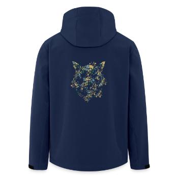 Wild boar head - Men’s Recycled Softshell Jacket by Stanley/Stella - navy - Back - AI Model Male 185 light (185cm)