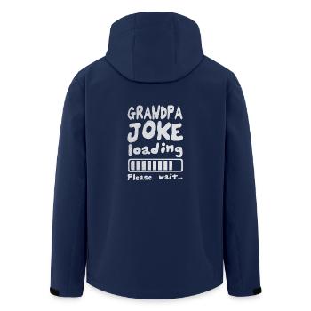 Grandpa joke - Men’s Recycled Softshell Jacket by Stanley/Stella - navy - Back - AI Model Male 185 light (185cm)