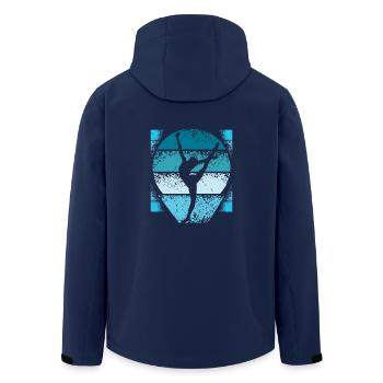 Gymnastique rétro - Veste softshell homme en polyester recyclé Stanley/Stella - marine - Dos - AI Model Male 185 light (185cm)