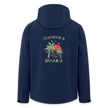Jamaica - Recycelte Männer Softshell-Jacke von Stanley/Stella - Navy - Hinten - AI Model Male 185 light (185cm)