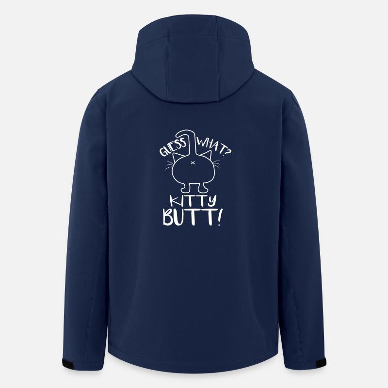 Guess what kitty butt - Veste softshell homme en polyester recyclé Stanley/Stella - marine