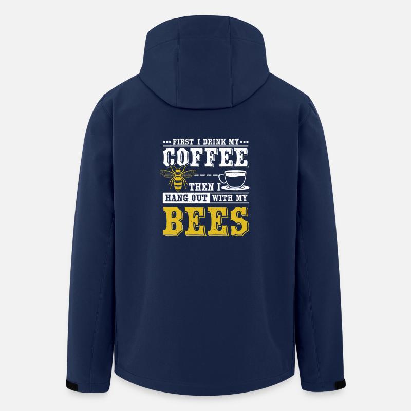 Imker kaffee - Recycelte Männer Softshell-Jacke von Stanley/Stella - Navy