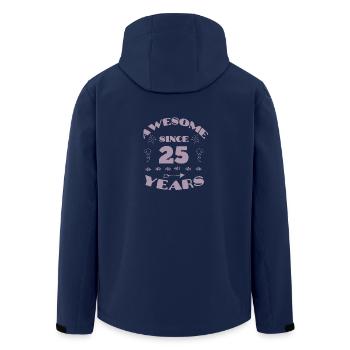 Awesome Since 25 Years 25. Geburtstag Frauen - Recycelte Männer Softshell-Jacke von Stanley/Stella - Navy - Hinten - AI Model Male 185 light (185cm)
