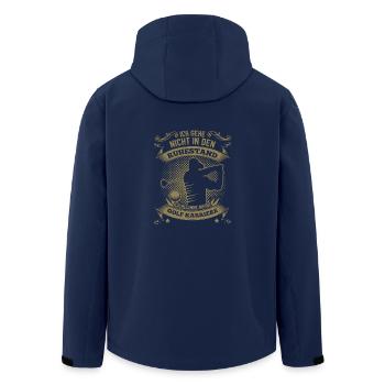 Golfspieler Runder Geburtstag - Recycelte Männer Softshell-Jacke von Stanley/Stella - Navy - Hinten - AI Model Male 185 light (185cm)