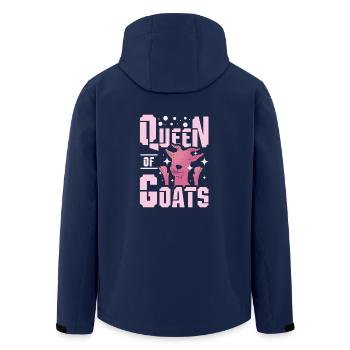 Goat Queen - Men’s Recycled Softshell Jacket by Stanley/Stella - navy - Back - AI Model Male 185 light (185cm)