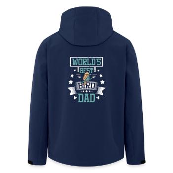 World's best Bird Dad - Men’s Recycled Softshell Jacket by Stanley/Stella - navy - Back - AI Model Male 185 light (185cm)