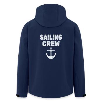 Équipage de voile - Veste softshell homme en polyester recyclé Stanley/Stella - marine - Dos - AI Model Male 185 light (185cm)
