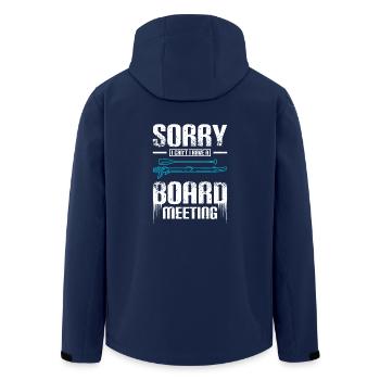 Désolé je ne peux pas avoir une réunion du conseil d’administration Sup - Veste softshell homme en polyester recyclé Stanley/Stella - marine - Dos - AI Model Male 185 light (185cm)