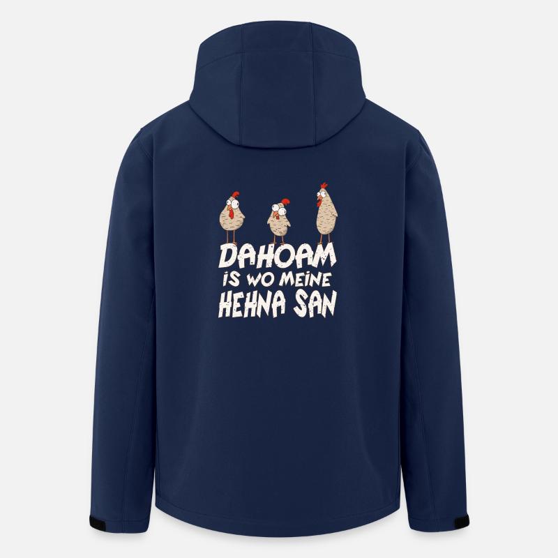 Bayrisch Hehna bauer huhn - Recycelte Männer Softshell-Jacke von Stanley/Stella - Navy