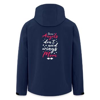 Angel Mom - Recycelte Männer Softshell-Jacke von Stanley/Stella - Navy - Hinten - AI Model Male 185 light (185cm)