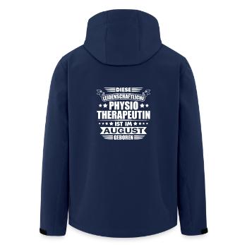 Physiotherapeutin August Geburtstag Geschenkideen - Recycelte Männer Softshell-Jacke von Stanley/Stella - Navy - Hinten - AI Model Male 185 light (185cm)