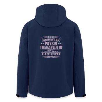 Physiotherapeutin August Geburtstag Geschenkideen - Recycelte Männer Softshell-Jacke von Stanley/Stella - Navy - Hinten - AI Model Male 185 light (185cm)