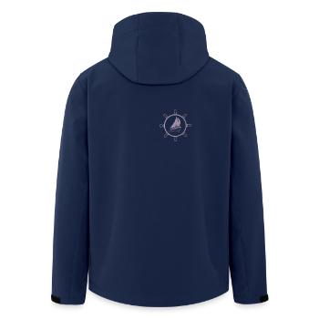 Segeln Segler Segelboot Pocket Design - Recycelte Männer Softshell-Jacke von Stanley/Stella - Navy - Hinten - AI Model Male 185 light (185cm)