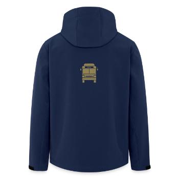 Bus Busfahrer Schulbusfahrer - Recycelte Männer Softshell-Jacke von Stanley/Stella - Navy - Hinten - AI Model Male 185 light (185cm)