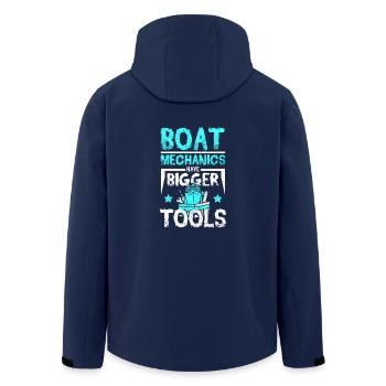 Les mécaniciens de bateaux ont des outils plus gros - Veste softshell homme en polyester recyclé Stanley/Stella - marine - Dos - AI Model Male 185 light (185cm)