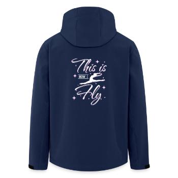 This is how I fly gymnastics - Recycelte Männer Softshell-Jacke von Stanley/Stella - Navy - Hinten - AI Model Male 185 light (185cm)