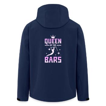 Queen of the bars gymnastics - Recycelte Männer Softshell-Jacke von Stanley/Stella - Navy - Hinten - AI Model Male 185 light (185cm)