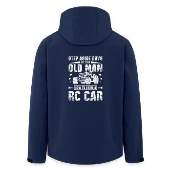 Let this old man show you how to drive a rc car - Recycelte Männer Softshell-Jacke von Stanley/Stella - Navy - Hinten - AI Model Male 185 light (185cm)
