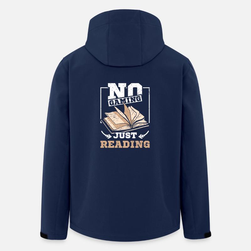 No gaming just reading - Men’s Recycled Softshell Jacket by Stanley/Stella - navy