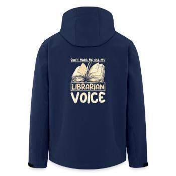 Ne me faites pas utiliser mon vice de bibliothécaire - Veste softshell homme en polyester recyclé Stanley/Stella - marine - Dos - AI Model Male 185 light (185cm)