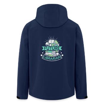 Futur librarian - Men’s Recycled Softshell Jacket by Stanley/Stella - navy - Back - AI Model Male 185 light (185cm)